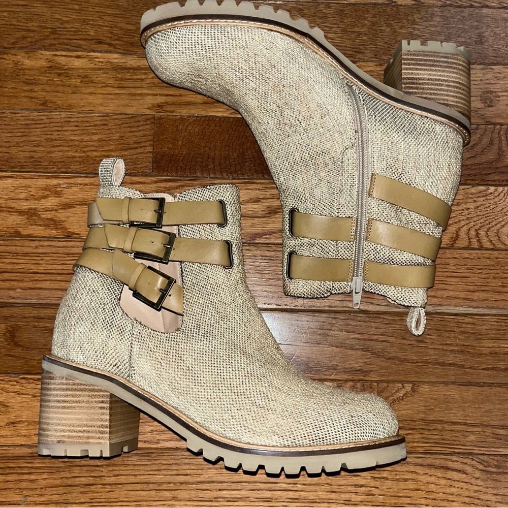 Seychelles Give It a Whirl Bootie Natural Tan & Light Brown Women’s Size 9.5